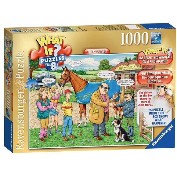 NEW Ravensburger 1000 piece jigsaw puzzle What if? No. 8 The Racehorse Mystery!